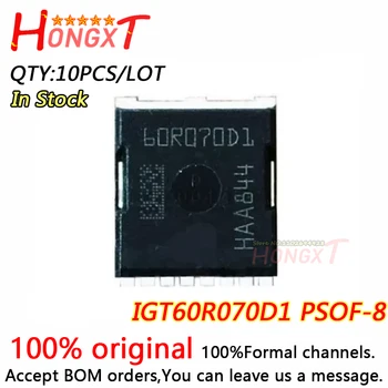 10PCS 100% Novih IGT60R070D1 60R070D1 PSOF-8 Čipov.