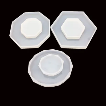 1PC Diamond Octagon Obliko Silikonsko Plesni DIY UV Smolo Epoksi Plesni Dekoracijo Izmišljati Orodje za Peko Pripomočke, Nakit Plesni