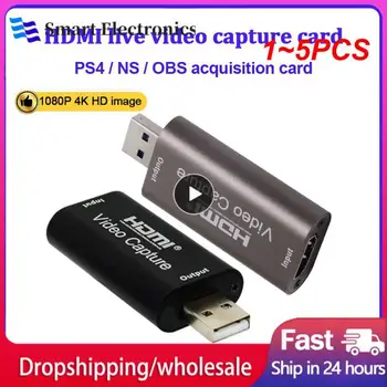 1~5PCS Za Pc Youtube 4k Video Capture Card Za Igro Fotoaparat Snemanje HDMI je združljiv Grabežljivac Diktafon Igra Snemanje Polje