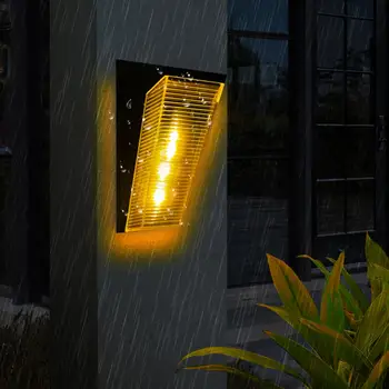 2/Sončna Stenske Luči na Prostem LED Stopnice Lučka Vodotesen Svetlobni svetila Za Vrt, Dvorišče Ograjo Dekor Teras Svetilke
