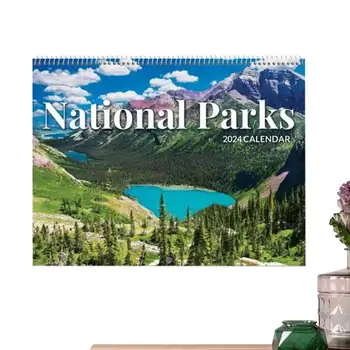 2024 Nacionalnih Parkov Koledar Umetnine Hangable Wall Art Mesečni Koledar S Fotografijami Nacionalnih Parkov 2024 Soba Okraski Za