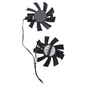 2pcs FDC10U12S9-C VGA Ventilatorja za Grafično Kartico Hladilni Ventilator za Dataland RX470 570 Kul Energijo Žogo Fan 4Pin 12V 0.45 Fan