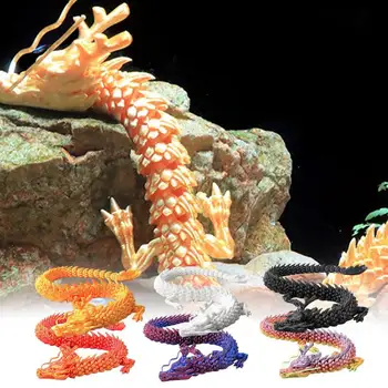 Akvarijske ribe 3D Kitajski Zmaj Ornament Realne Zmaj Igrača, S Premično Sklepov Edinstveno Dekor Za Avto armaturne plošče Spalnica Doma