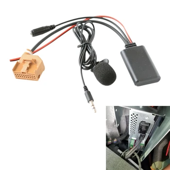 Avto Bluetooth 5.0 Aux Kabel Mikrofon za Prostoročno uporabo Mobilnega Telefona Brezplačno Klicanje AV/AV2 Adapter Za V7 A6 A8 MMI-2G