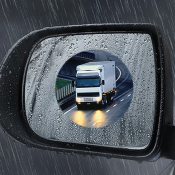 Avto Rearview Mirror Zaščitno folijo Anti-fog Film Anti-Glare Nepremočljiva Prozorno Nalepko za SEDEŽ Mini Dodge Porsche