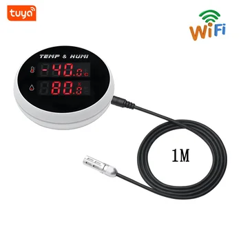 Daljinsko Spremljanje Tempruture Tuya Smart WIFI Termometer, Higrometer Hands-free Glasovni Nadzor USB Charge ali ionskih Baterij za polnjenje