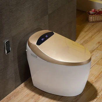 Debelo električni closestool 110v s-past en kos golden smart wc samodejno flush inteligentni smart wc