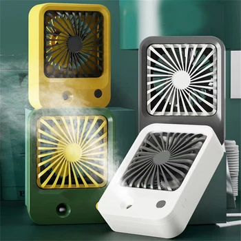 Desk Fan Minimalni Design S Spray Funkcijo Vlaženja 3 Nastavljive Hitrosti Izklop Gumb Za Nadzor Električni Ventilator, Mini Fan