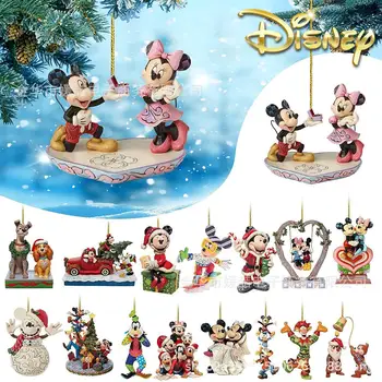 Disney Ravno Akcijski Anime Slika Mickey Miške Minnie Xmas Tree Okraski Visi Okras Doma Božično Zabavo, Darilo Za Igrače