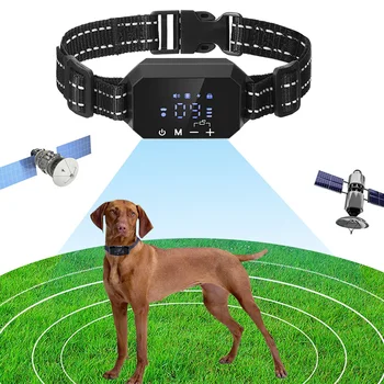 GPS, Brezžična Pes Ograjo za ponovno Polnjenje Prostem Pet Elektronski Ograje, Naprave Za Psa Usposabljanje Ovratnik Nepremočljiva 100~3280 Ft