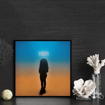 H. E. R. H. E. R. Glasbeni Album Cover Plakat Platno Umetnosti Tiskanja Doma Dekor Stensko Slikarstvo ( Brez Okvirja )
