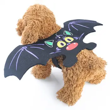 Halloween Bat Wings Pisane Natisnjeni Pritrdilni element Nastavljiv Trak za Pse, Mačke Halloween Pes Kostum Halloween Cosplay Oblačila