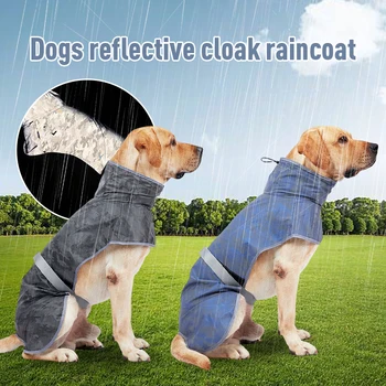 Hišni Pes, Dež Plašč Jumpsuit Nepremočljiva Reflektivni Pes Jakno Plašč Plašč Varno Potovanje Pse Oblačila Oblačila