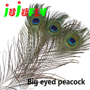jujufly 10feathers premium pav rep big eyed perje s herls pero telo&številnih organov, zavijanje letenje vezava gradiva