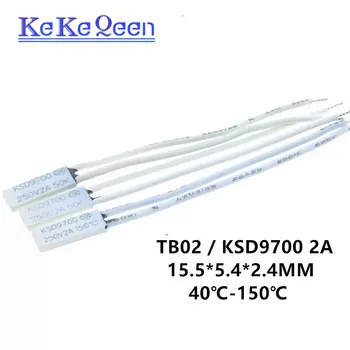 KSD9700 2A 250V 40~150 Stopinj (N. C.) Običajno Zaprto/ Odprto TB02 Plastičnih Temperaturno Stikalo Bimetal Disk Termostat Zaščitnik