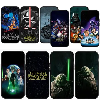 Logotip Yoda Zvezde Vojne mobilnega Telefona Primeru za Apple iPhone 15 14 13 12 Mini 11 Pro XS Max X XR 7 Plus 8 + 15+ Mehko Ohišje