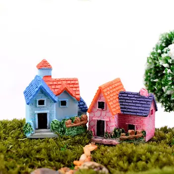 Lutke Mini Hiša Villa Grad Terarija Miniaturne Figurice Okraski Pravljice Vrtni Okras