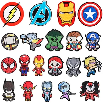 Marvel, Iron Man, Spiderman, Hulk Captain America Obliži Anime Risanke Oblačila Obliži Oblačilo Nalepke Vezenje Krpo Nalepke