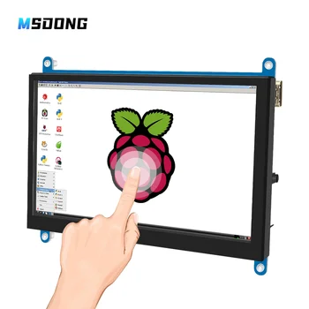 MSDONG 7 palčni Zaslon na Dotik Prenosni Monitor 1920x1080 IPS A+ Združljivi Z Raspberry Pi,Raspbian,Windows,Xbox,itd.