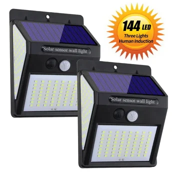 Multifunkcijski LED Solarna Svetilka Zunanja Dekoracija Sončne Svetlobe IP65 Vodotesen Sončno svetlobo Napaja Pozornosti z Senzor Gibanja