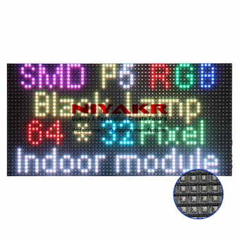 Najcenejši P5 Rgb Slikovnih pik Plošča Hd Zaslon 64x32 Dot Matrix p5 Smd Rgb Led Modul