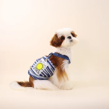 Oblikovalec Ljubljenčka Psa Oblačila za Majhne Pse Predpasnik za Yorkies Trebuh Žep Pulover za Chihuahua Jumpsuit Pes Jumpsuit PC2393