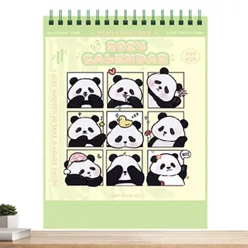 Panda Koledar Izletov Panda Namizni Koledar Dekor Kovinski Dvojni Sukanec Zavezuje, Okrasni Material Za Mize Domove, Pisarne