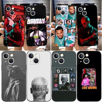 Rapper Chris Brown Primeru Telefon Za Apple Iphone 15 Pro Max 12 13 11 14 Xr X Xs Mini 6 6s 7 8 Plus Zadnji Pokrovček