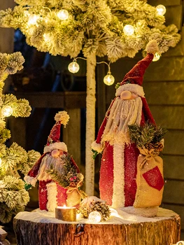 Rdeče Ogrinjalo Santa Igrača Počitnice Zaslon Božični Okraski Oken Božič Anime Slika Modle Slog Zbiranje Dekoracijo Daril