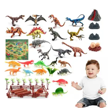 Realno Mini Dinozavri Številke IZHAJAJO Izobraževalne Realne Dinozaver Figur Mini Dinozavri Dinozaver Pack Igrače Torto Toppers