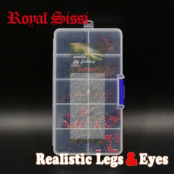 Royal Sissi univerzalni set realne insektov oči &gume noge kopenskih insektov letenje ribolov vab bionic letenje vezava gradiva