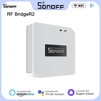 SONOFF RF BridgeR2 Brezžični Prehod Wifi 433 MHz Smart Hub RF Most Podporo EWelink Alexa googlova Domača stran SONOFF PIR3-RF DW2-RF