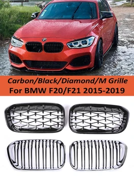 Sprednji Odbijač Ledvic Chrome Črno Mrežico Facelift Dirke Žar Kritje Za BMW Serije 1 F20 F21 LCI 2015-2019 120i 125i 135i