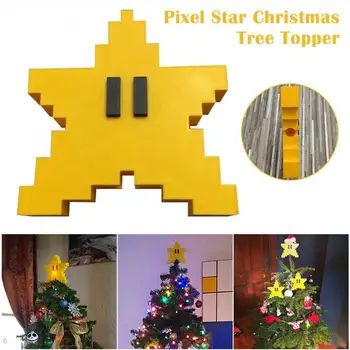 Srčkan Božič Ornament Risanka Velika Zvezda Obesek Božično Drevo Super Marios Bros Star Drevo Božični Okraski, navidad
