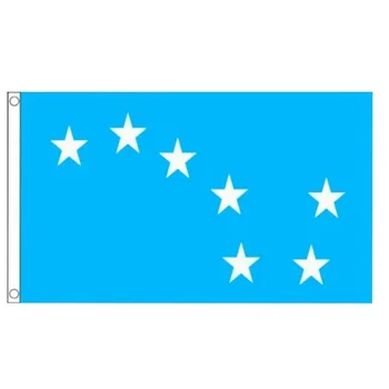 Svetlo Modra Zvezdnato Plug Zastavo 5 x 3 FT - Republikanski Socialistično Marksistične Irska 90*150 cm Poliester
