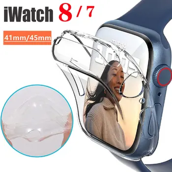 Trak za Apple watch band 45MM 44 iwatch 41MM 40 MM zapestja Screen Protector Primeru Apple Watch Serie 8 7 JV 6 5 4 3 band