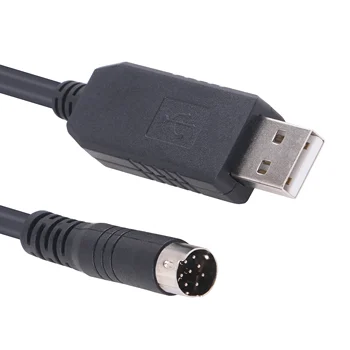 USB-do 6-pin Mini Din RS232 Serijski Komunikacijski Kabel Za LS XGB XBM XBC PLC PC Nadzor Prenos Kabel