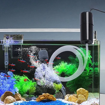 USB Fish Tank Oksigenacijo Vodna Črpalka Ultra-Tih Fish Tank Obtočne Črpalke Za Zunanjo Ribiško