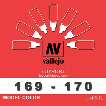 Vallejo Barve Modela španski AV 70950 169 Matte Black 70861 170 Gloss Black Okolju Prijazen Ročno Poslikane Vodni