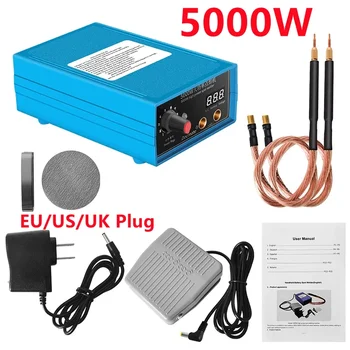 Visoka Moč 5000W Točkovno Varjenje Ročni Prenosni Pralni 0-800A Trenutno Nastavljiv Varilcev za 18650 Baterije EU/ZDA/VB Plug