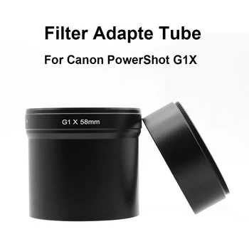Za Canon Powershot G1X Objektiv Filter Adapter Cevi, filter 58mm nit Objektiv Zaščitnik Podaljšek Cevi