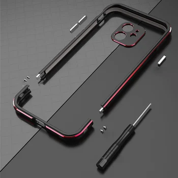 Za iPhone 11 /11 Pro/11 Pro Max Aluminij metal odbijača Okvir Tanek Pokrovček primeru telefon+ carmera Zaščitnik