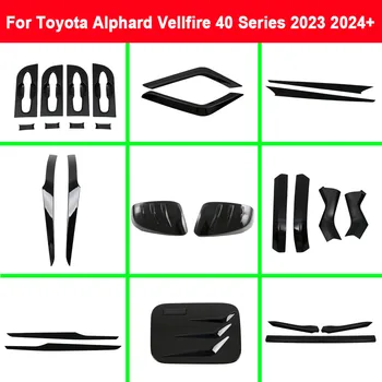 Za Toyota Alphard Vellfire 40 Serija 2023 2024+ ABS Luči za Meglo Obrvi Telo, Vrata, Pokrov Strani Rearview Mirror Okvir Dodatki