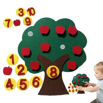 Število Drevo Počutil Seštevanje Odštevanje Math Igre Štetje Igra Montessori Vrtec Vrtec Učne Dejavnosti, Rojstni Dan