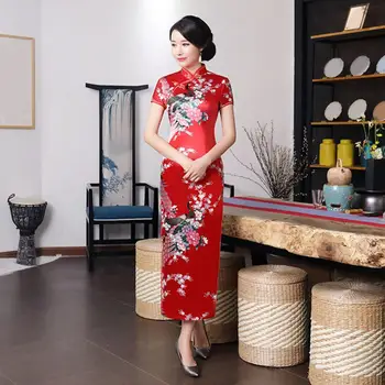 Ženske Grozen Qipao Cheongsam Visoko Split Poletje vestidos par mujer